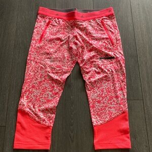 Hot Pink Adidas crop length legging